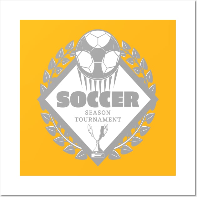 Soccer season tournament trophy Wall Art by RubyCollection